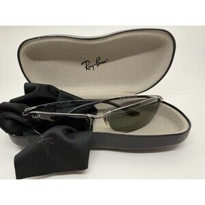 RAY-BAN Sports Wrap RB3218 004/48  Metal Sunglasses Frames 61-18 Hard Case,Cloth